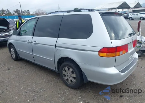 2002 Honda Odyssey Ex-L z USA, uszkodzony, nr VIN 5FNRL18722B042423